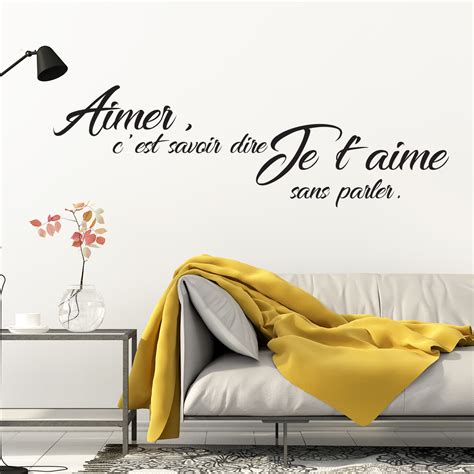 Sticker Citation Aimer C Est Savoir Dire Je T Aime Stickers Citations