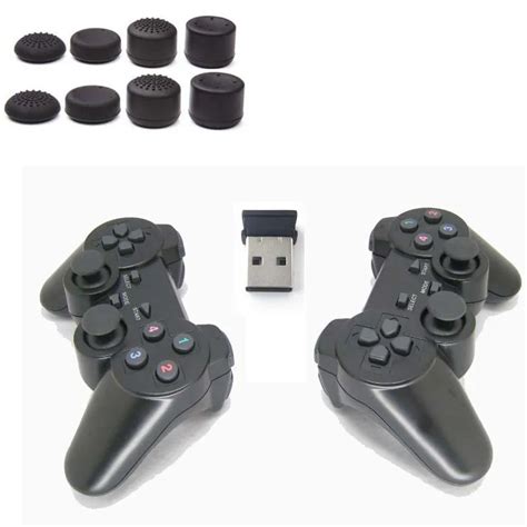 2.4G USB Wireless Dual Games Vibration Gamepad Controller Joystick 3D ...