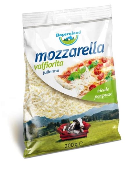 Mozzarella Valfiorita Julienne Di Bayernland Perfetta Sulla Pizza Ma