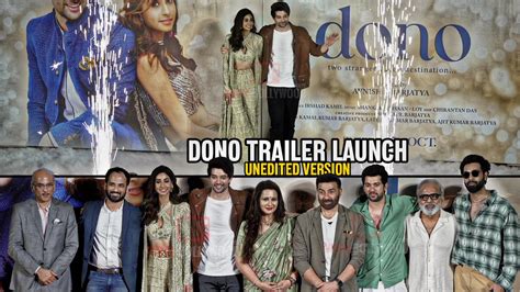 Uncut Dono Official Trailer Launch Rajveer Deol Paloma Debut Movie