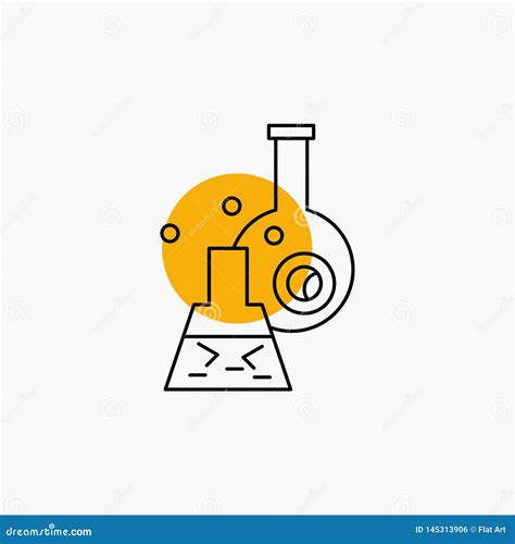 Cubilete Laboratorio Prueba Tubo L Nea Cient Fica Icono Ilustraci N