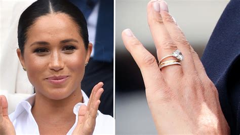 Meghan Markles Gold And Diamond Band Sparks Engagement Ring Trend