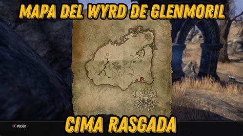 Mapa Del Tesoro De Wyrd De Glenmoril Cima Rasgada The Elder Scrolls