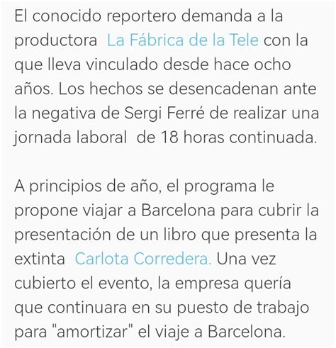 Seram1 on Twitter El programa Sálvame demandado por su propio