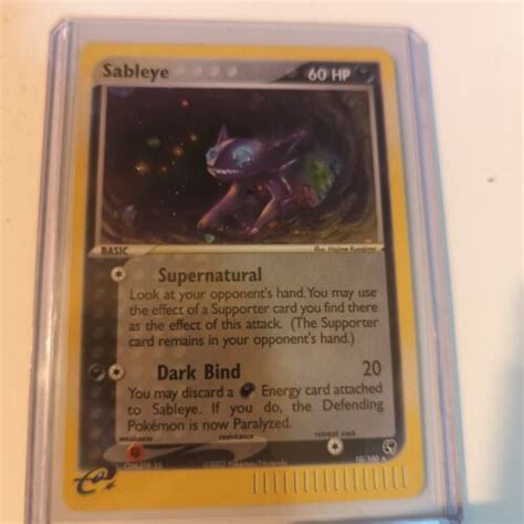 Pokemon Card Sableye Ex Sandstorm Holo Rare Ebay