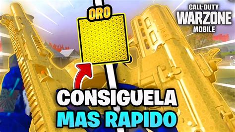 COMO SACAR EL CAMUFLAJE DE ORO RAPIDO EN WARZONE MOBILE DORADO WZM