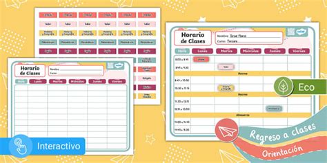 Horario de Clases | Versión Vivid | Vuelta a Clases