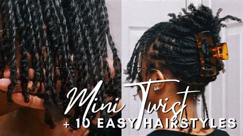 My Mini Twist Routine Easy Hairstyles Contentbydom Youtube