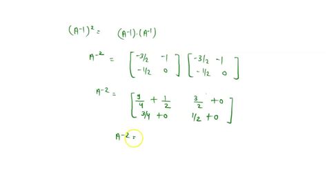 Determinación de la inversa del cuadrado de una matriz En los