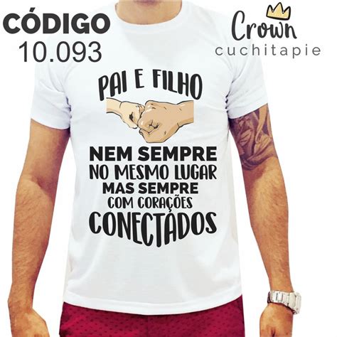 Camiseta Dias dos Pais Corações conectados Elo7