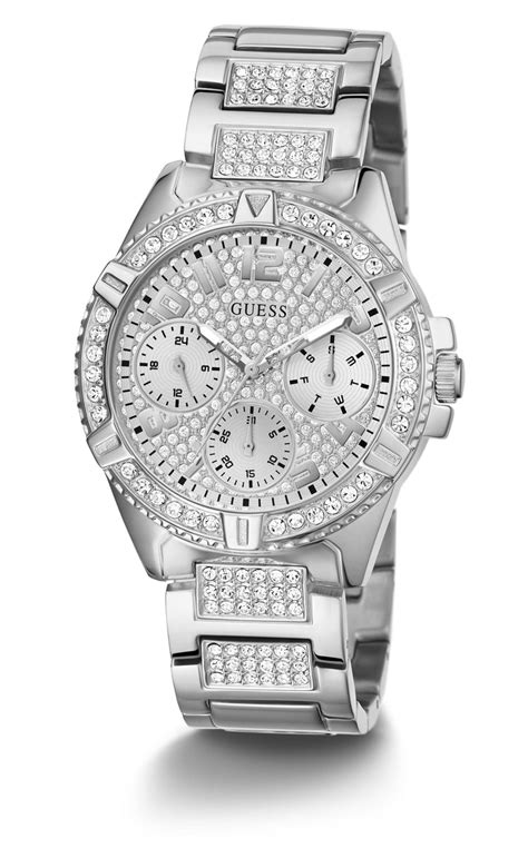 Guess Lady Frontier Silver Crystal Watch W1156L1 – Watches Galore