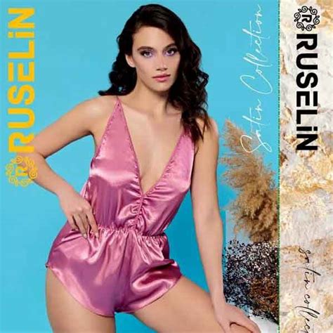 Sexy Deep Neck Silk Bodysuit Turkish Lingerie Flourish Nightwear Undergarments