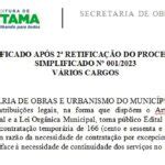 Retifica O Do Processo Seletivo Simplificado N