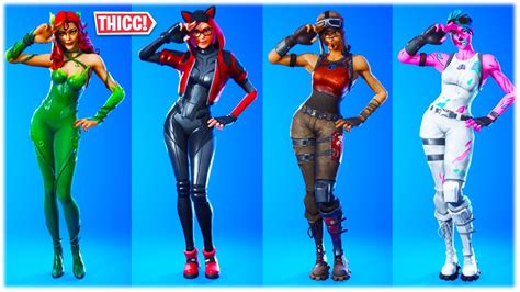 Fortnite Thicc Pokimane Dance Emote Poki Showcased With Hot Skins Poison Ivy Lynx Ruby 🍑