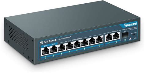 Yuanley Porte Switch Gigabit Poe Porte Poe Mbps Gigabit