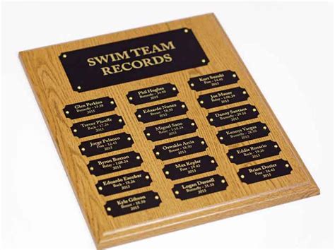 Rosewood Plaque With Header Office Recognition And Employee Awards