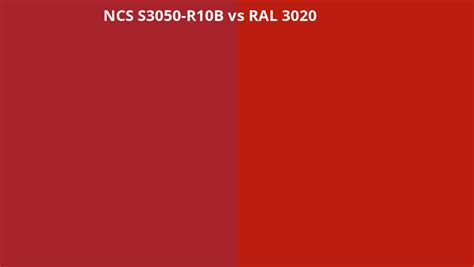 Ncs Index S3050 R10b Omzetten Naar Ral 3020 Ral Kleuren