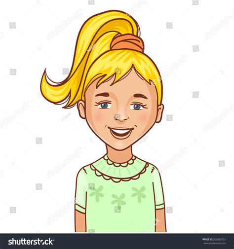 Clipart Blond Hair Girl