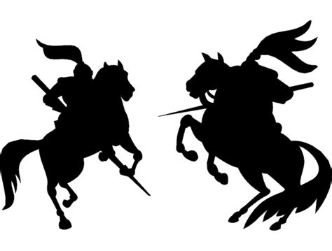 War Horse Silhouette dxf File - FilesCnc.com