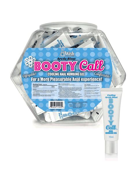 Bt B Booty Call Anal Numbing Gel Arctic Blast Cooling Pop Display