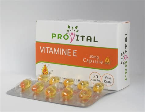 Pro Vital Vitamine E Capsule Mg Pro Vital