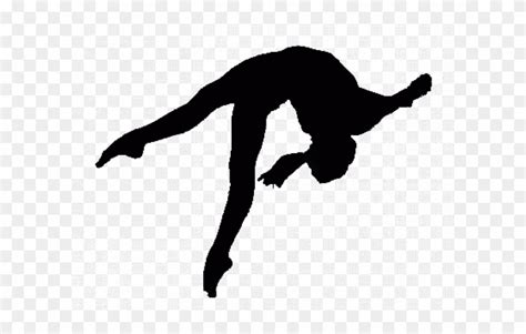 Gymnastics Silhouette Transparent Background Clipart (#1402868) - PinClipart