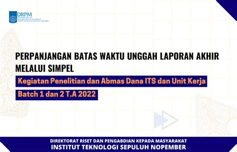 Pengumuman Terbaru Archives Laman Dari Direktorat Riset Dan