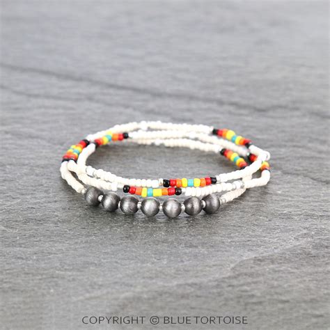 Western Seed Bead Stackable Bracelets Bluetortoisewholesale