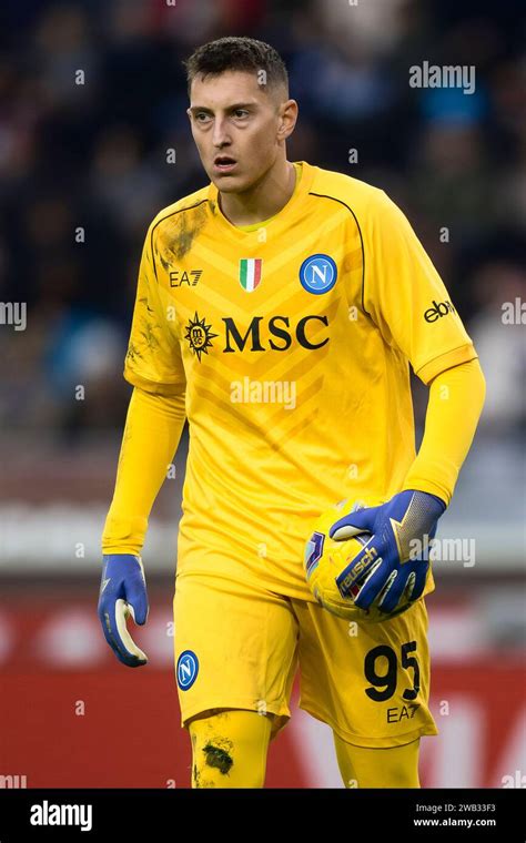 Turin Italy 7 January 2024 Pierluigi Gollini Of SSC Napoli Holds The