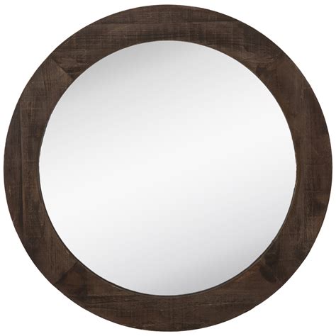 Dark Wood Frame Mirror