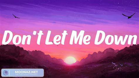 The Chainsmokers Dont Let Me Down Lyrics Youtube