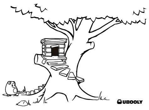 Dessin Cabane Dans Un Arbre B Timents Et Architecture