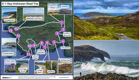 Inishowen 100 Drive/Cycle: Map With Stops (2025)