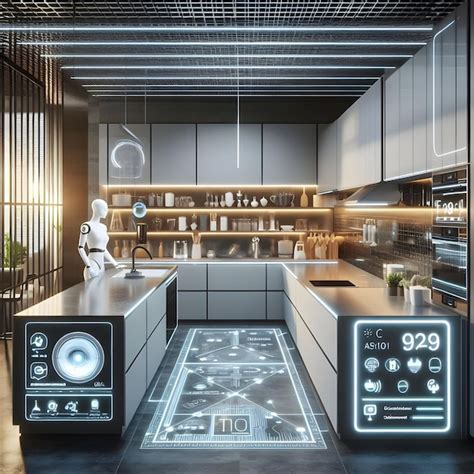 Premium Photo Smart Kitchen Interior Design