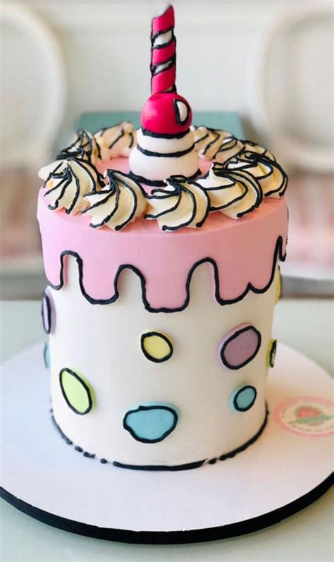 Cute Comic Cakes For Cartoon Lovers Pastel Dot Comic Cake