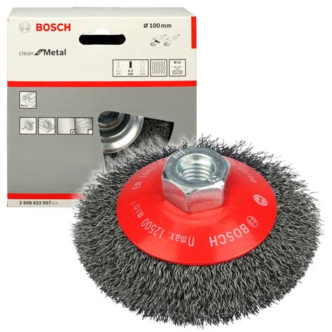 BOSCH SZCZOTKA DRUCIANA STOŻKOWA 100mm gwint M14 2608622057 Cena