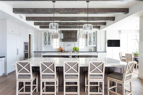 Light Stained Beadboard Ceiling Shelly Lighting