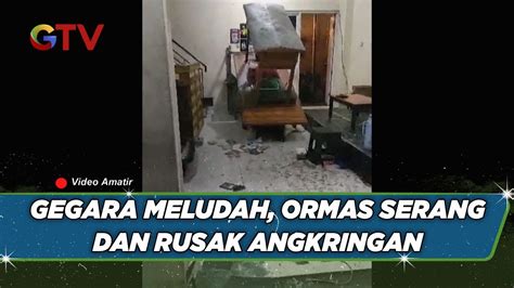 Gegara Meludah Kelompok Ormas Berbuat Onar Dan Rusak Angkringan BIM