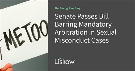 Senate Passes Bill Barring Mandatory Arbitration In Sexual Misconduct