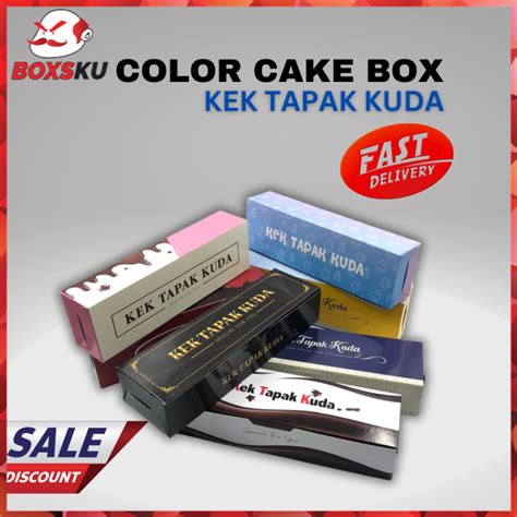 KOTAK KEK TAPAK KUDA 10INCH Cake Box Window Cake Box Kek Roll