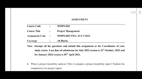 Mmpo Solved Assignment Ignou Mmpo Solved Assignment July