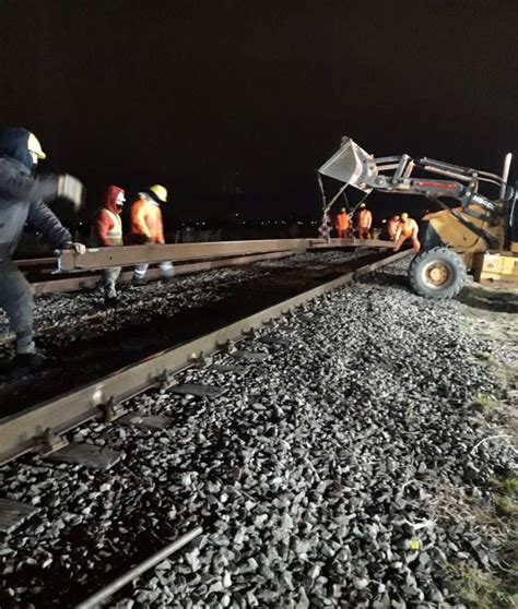 Cr Nica Ferroviaria L Nea San Mart N Siguen Los Trabajos De