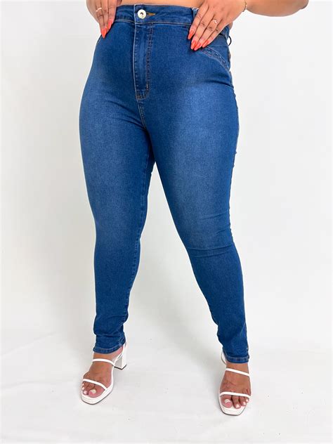 CALÇA JEANS LYCRA CIGARRETE PLUS SIZE DARI Lojas Bras a número um