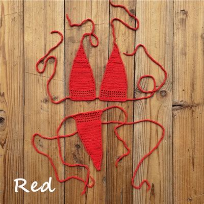 Jual Color Hand Crochet Sunbathing Hot Bikini Women Sexy Micro