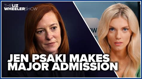 Jen Psaki makes MAJOR admission