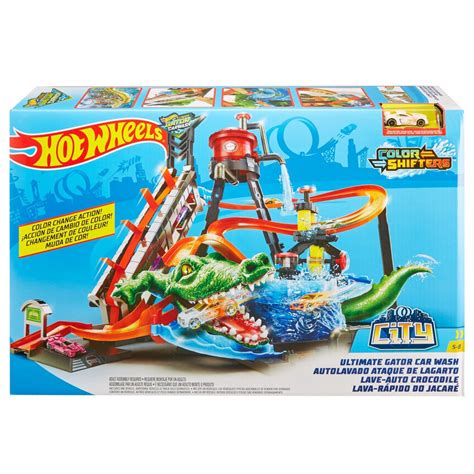 Hot Wheels Cocodrilo Destructor Pista De Coches De Juguete Multicolor Kidinn