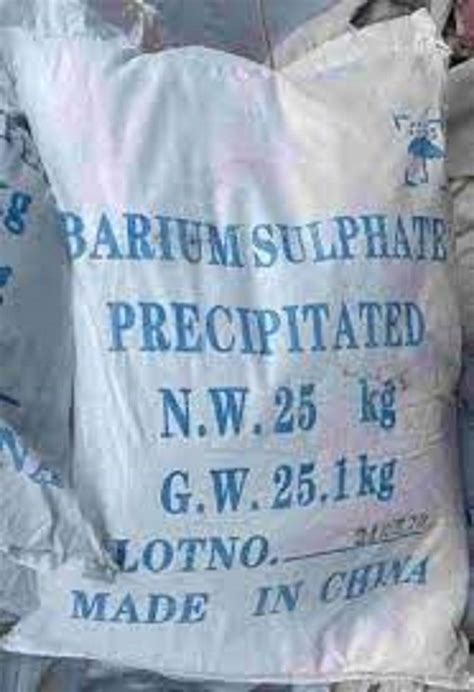 Barium Sulphate Powder 99 25Kg Bag At Rs 75 Kg In Ahmedabad ID