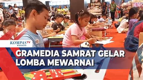 Ratusan Anak Ikuti Lomba Mewarnai Yang Diselenggarakan Oleh Gramedia