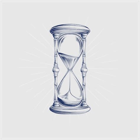 Dibujado A Mano Ilustraci N De Dibujo De Reloj De Arena Vector Gratis