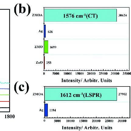 A Sers Spectra Of Mpy Molecules Adsorbed On Five Representative